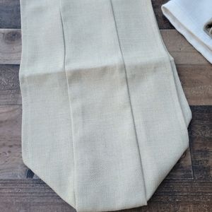 Custom sofa chair arm protectors tan beige